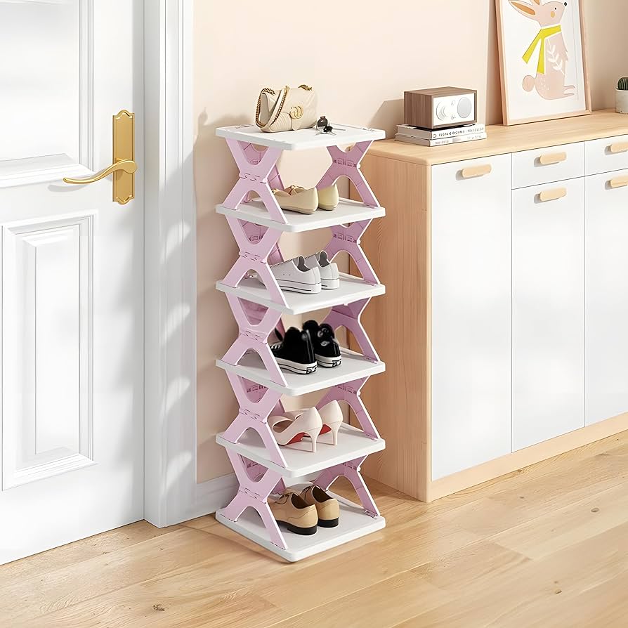 5 Layer Foldable Shoe Rack Organizer, Smart Foldable Shoe Rack